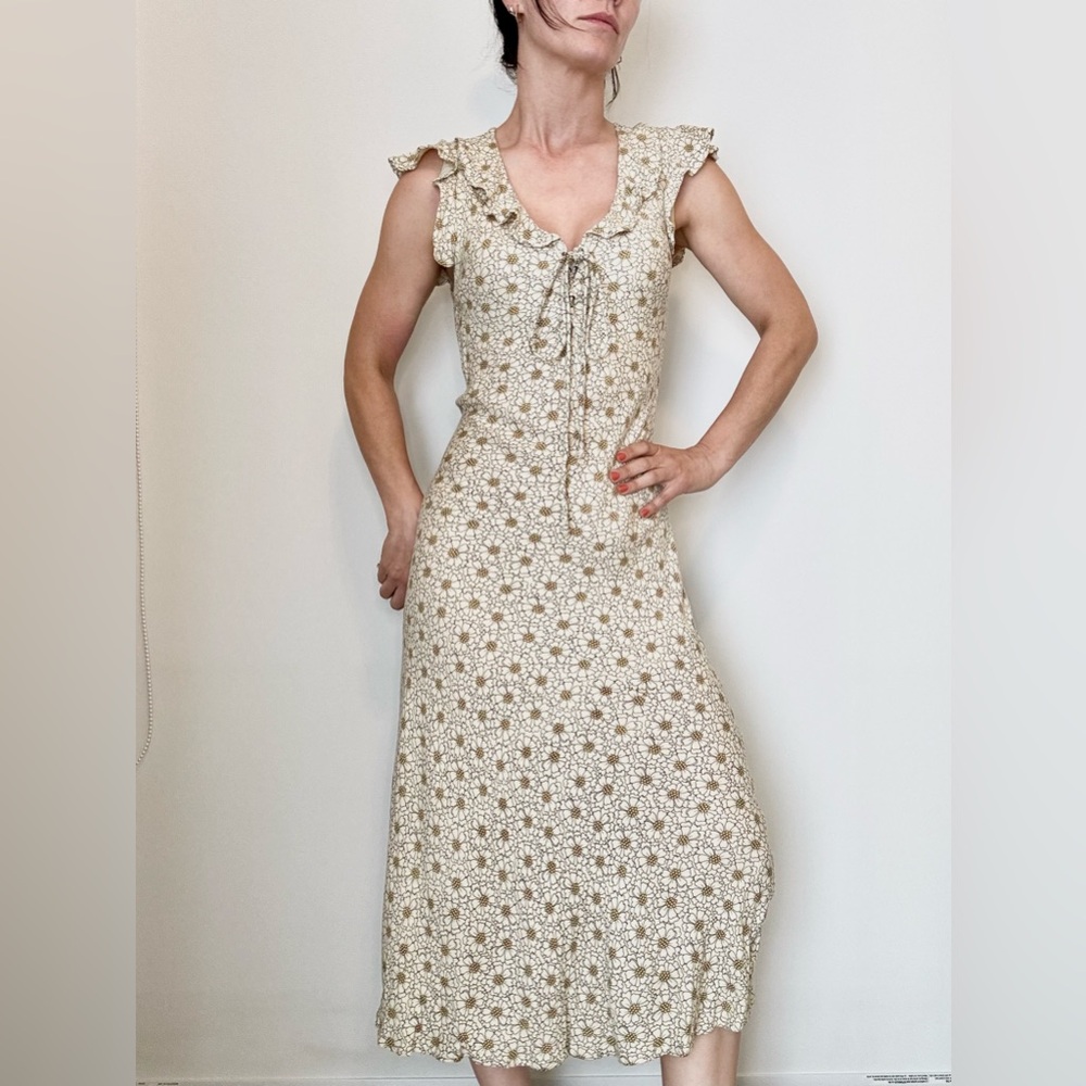 Cleobella Floral Cream Dress size S
